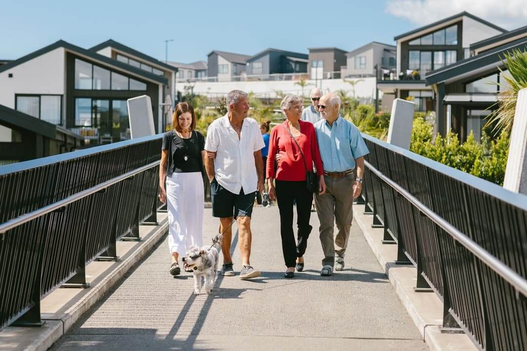 Residents at The Botanic enjoying luxury retirement living