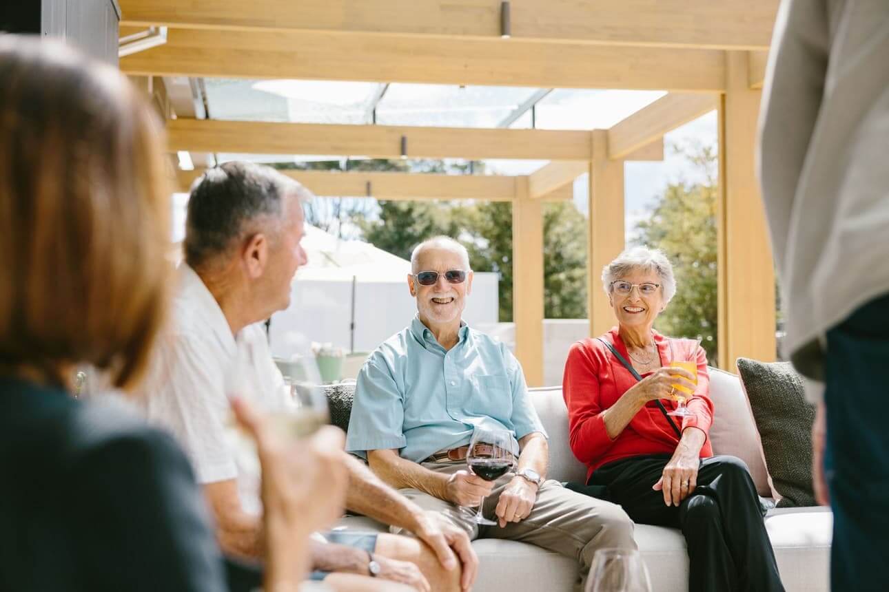 Residents enjoying luxury retirement living at The Botanic